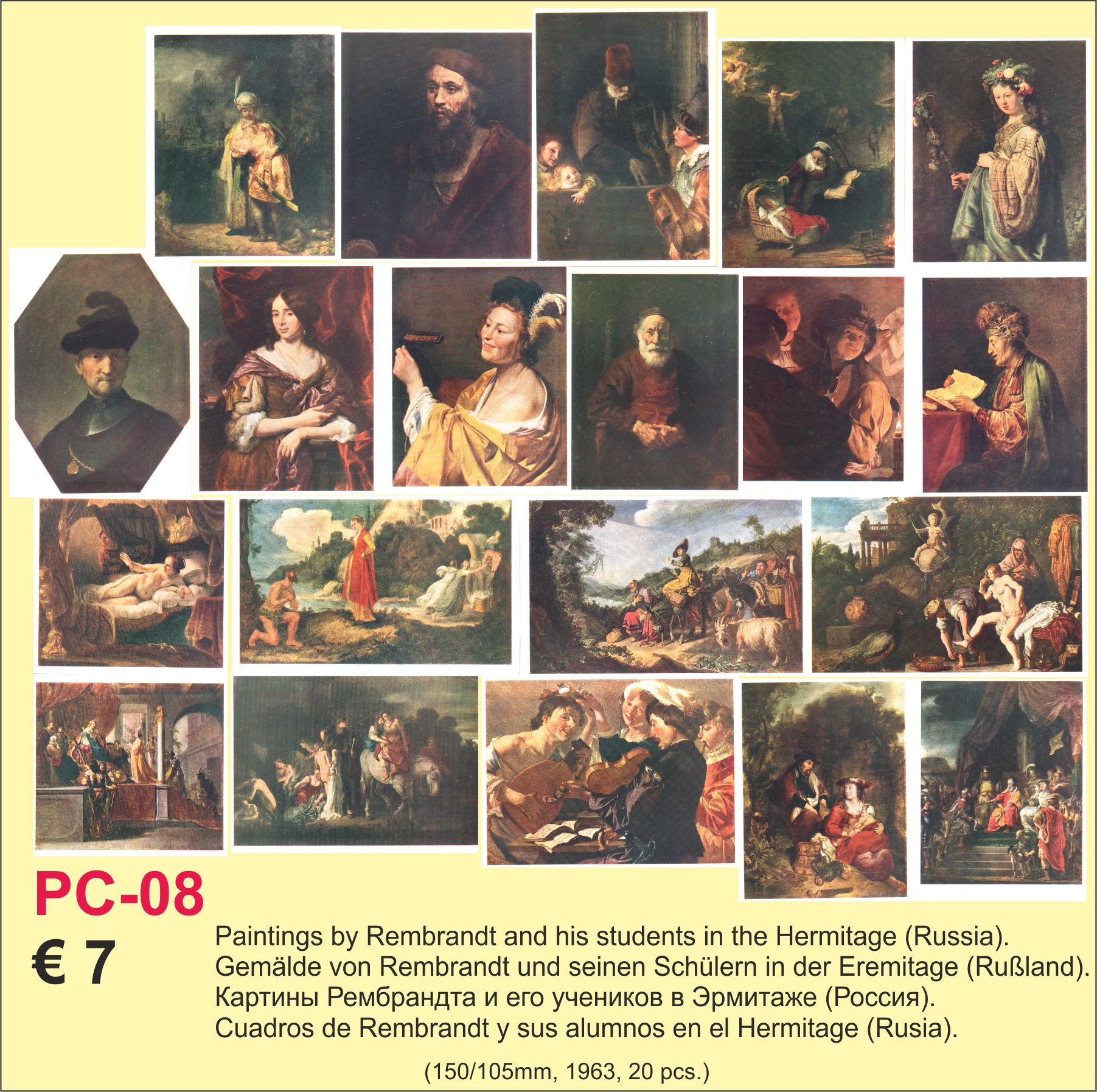Postcards Painting Rembrandt
